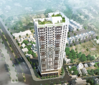 Trung tâm thương mại dịch vụ tổng hợp và chung cư để bán TP Bắc Ninh